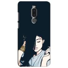 Чехол с печатью для Meizu Note 8 - (Мода) (AlphaPrint) (Красивая девочка)