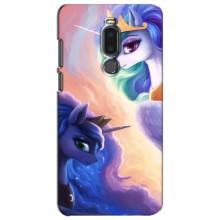 Чехол для Мейзу Ноте 8 - (Единорожки - Новинки) (AlphaPrint) (Единорожки)