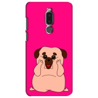 Чехол (ТПУ) Милые собачки для Meizu Note 8 – Веселый Мопсик