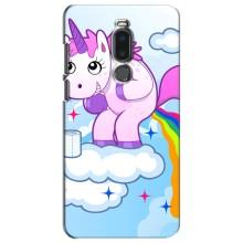 Чехол Unicorn на Meizu Note 8 (Радуга единорожка)