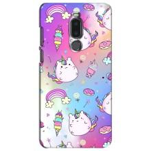 Чехол Unicorn на Meizu Note 8 (Радуга и Единорог)