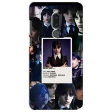 Чехлы Венсдей на Meizu Note 8 Уэнсдей (AlphaPrint) (коллаж Уэнздей)