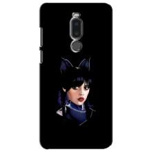 Чехлы Венсдей на Meizu Note 8 Уэнсдей (AlphaPrint) (серьезная Уэнздей)