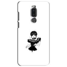 Чехлы Венсдей на Meizu Note 8 Уэнсдей (AlphaPrint) (танец Уэнздей)