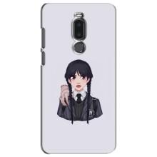 Чехлы Венсдей на Meizu Note 8 Уэнсдей (AlphaPrint) (Уэнздей и Вещь)