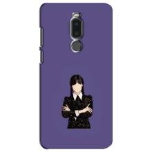 Чехлы Венсдей на Meizu Note 8 Уэнсдей (AlphaPrint) (Уэнздей в черном)