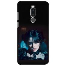Чехлы Венсдей на Meizu Note 8 Уэнсдей (AlphaPrint) (взгляд Уэнздей)