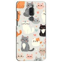 Чохол з малюнком кіт на Meizu Note 8 (Колаж котів)