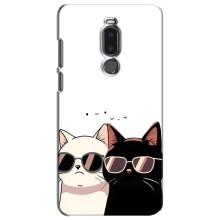 Чохол з малюнком кіт на Meizu Note 8 (Коти в окулярах)