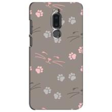 Чохол з малюнком кіт на Meizu Note 8 (Лапи і вуса)