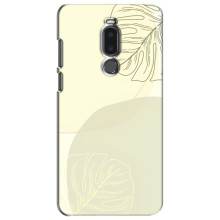 Чохол квітковий дизайн для Meizu Note 8 – Зелений фон