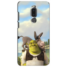 Чехол с мультфильмом Шрек на Meizu Note 8 – Шрек и осел