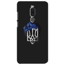 Чохол з українським гербом на Meizu Note 8 – Герб з квіткою
