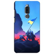 Чохол з українським воїном на Meizu Note 8 – Український прапор