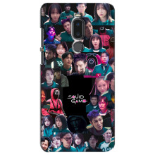 Чехол Гра в кальмара для Meizu Note 8 – Коллаж игры кальмара