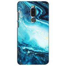 Мраморный чехол на Meizu Note 8 (VPrint) (Голубой мрамор)