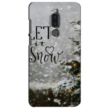 Новогодние, Праздничные Чехлы для Meizu Note 8 - 2024 год (Let it snow)