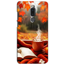 Чохол з унікальним дизайном 'Осінь з кавою' для Meizu Note 8 – Кава і дощ