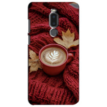 Чохол з унікальним дизайном 'Осінь з кавою' для Meizu Note 8 – Кава на ковдрі