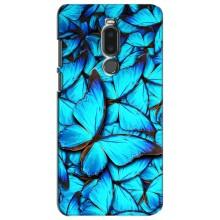 Силиконовый бампер с картинкой животных для Meizu Note 8 (Крылья бабочек)