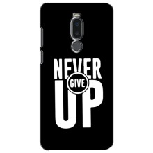 Силиконовый Чехол на Meizu Note 8 с картинкой Nike – Never Give UP