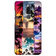 Силиконовый чехол с КАРТИНКАМИ лето для Meizu Note 8 (AlphaPrint) (Летний отпуск)