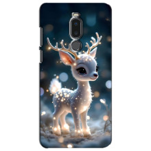 Яскравий чохол для Meizu Note 8 з Зимові Оленята – Блискуче оленятко