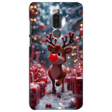 Яскравий чохол для Meizu Note 8 з Зимові Оленята – Олень серед подарунків