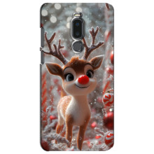 Яркий чехол для Meizu Note 8 с Зимними Оленятами