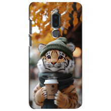 Печатный чехол «Зверята с кофе» для Meizu Note 8 – Тигр с кофе