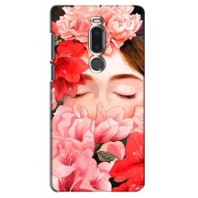 Чехлы (ART) Цветы на Meizu M8/V8 (VPrint) (Глаза в цветах)