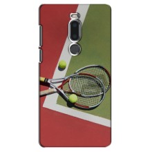 Чехлы с принтом Спортивная тематика для Meizu M8/V8 – Ракетки теннис