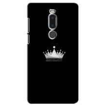 Чехол (Корона на чёрном фоне) для Мейзу М8 – Белая корона