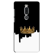Чехол (Корона на чёрном фоне) для Мейзу М8 (Золотая корона)