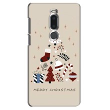 Рождественские Чехлы для Meizu M8/V8 (VPrint) (Merry Christmas)