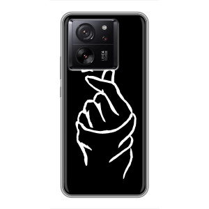 Чехлы (Знак сердечка) на Meizu 22 – Сердце на черном