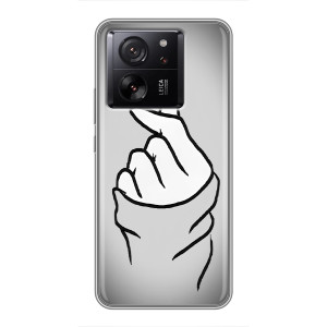 Чехол с принтом для Meizu 22 (AlphaPrint - Знак сердечка)