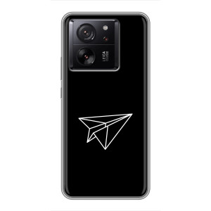 Чехол с картинками на черном фоне для Meizu 22 – Самолетик
