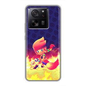 Чохол (ТПУ) з Героями Бравл Старс на Meizu 22 – Пенні у вогні