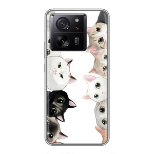 Чехол с милыми котиками на Мейзу 22 – Черно-белые котики