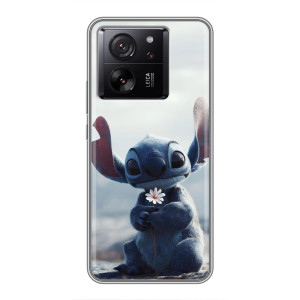 Чехол с рисунком Стич для Meizu 22 – Стич с цветочком