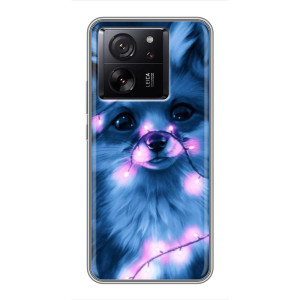 Чехол с принтом лисички на Мейзу 22 – Лисица с гирляндой