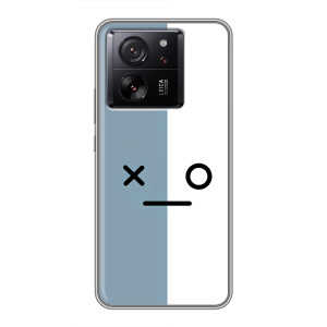 Чохли (ТПУ) (смішні стікери) для Meizu 22 – Сіро-білий