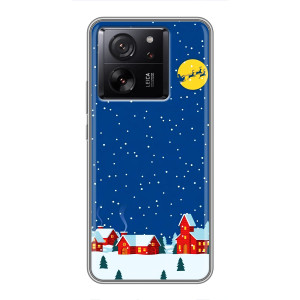 Силиконовый бампер на рождество для Meizu 22 (Город в снегу)