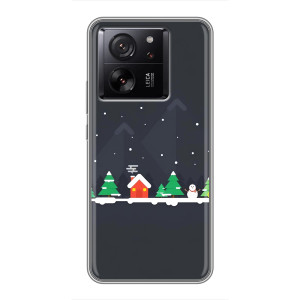 Силиконовый бампер на рождество для Meizu 22 (Город зимний)