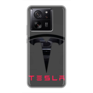 Силиконовый бампер с картинкой машины на Meizu 22 – Logo TESLA