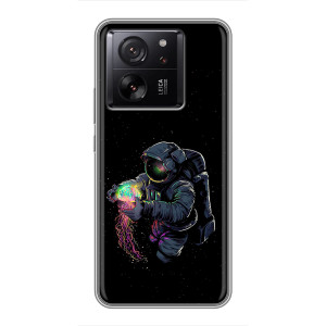 Силиконовый Чехол с принтом "Космонавты" на Meizu 22 – В руках земля