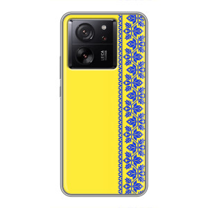 Силіконовый Чохол на Meizu 22 (Вишиванка на жовтому фоні)