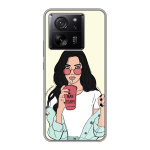 Силіконовый Чохол на Meizu 22 з картинкой Модных девушек (З напоєм)
