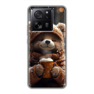 Друкований чохол 'Звірята з кавою' для Meizu 22 (Мішка з кавою)